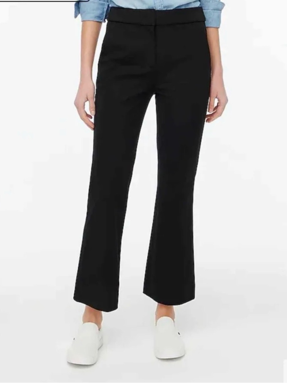 J. Crew Black Boot-Cut Stretch Pants
